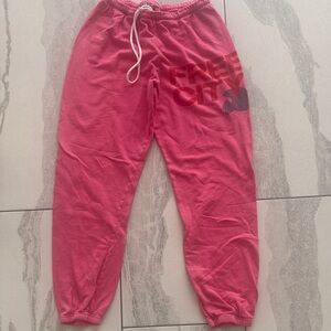 Freecity Joggers in Pink with Logo xs